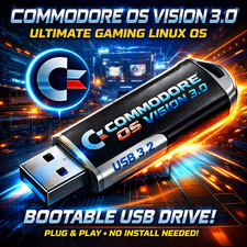 Commodore OS Vision 3.0 | Bootable USB Install | Linux Gaming OS picture