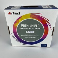 Inland Premium PLA+ 3D Printing Filament 1.75mm Natural 1kg 205-225C 732364 picture