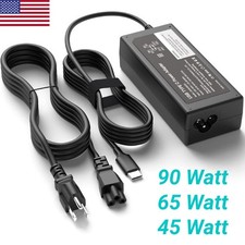 90 watt 90w USB-C w Type-C Laptop Charger For Acer Lenovo Samsung Chromebook picture