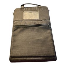 BRENTHAVEN Vertical Messenger Black Cortex Laptop Computer Bag Fits Up to 13