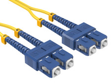 3m OS2 SC to SC UPC Duplex Corning Fiber Optic Cable SingleMode 9/125 OFNR Ra... picture