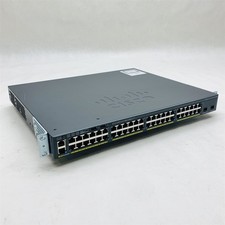 Cisco 2960-X WS-C2960X-48FPD-L V02 48-Port Gigabit PoE Switch w/ C2960X-Stack picture