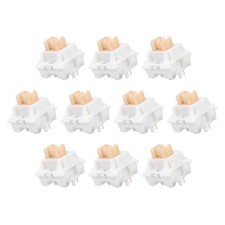 10pcs Yellow Keyboard Switches 5-Pin 50gf Linear Keyboard Switch Replacement picture