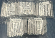 50 Pack Lot - Keystone 1 Hole Port Jack Wall Face Plate Network CAT5e CAT6 White picture