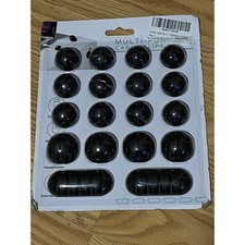 18 Pack Black Cable Clips Self Adhesive Cord Organizer Wire Holders picture