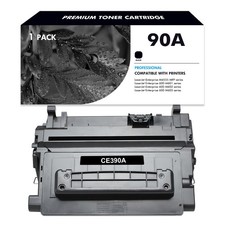 1PK CE390A Black Toner Fits HP 90A LaserJet M4555fskm M603xh M4555f M602dn M601n picture