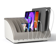 8 Devices USB Charging Station for Chromebook & iPad, Laptop Charging Organizer picture