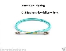 20M OM3 LC to LC Duplex Multimode Fiber Optic Patch Cable 10Gb 50/125 Aqua -4563 picture