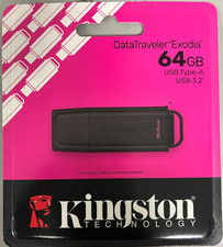 Kingston - DTXG2/64GB - 64GB Portable USB 3.2 Gen 1 DataTraveler - Exodia Black picture