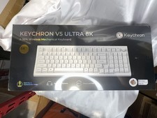 Keychron V5U-F1 Ultra 96% Wireless Mechanical Keyboard 8000Hz Polling Rate White picture