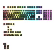 GLORIOUS GPBT Aura RGB Keycap Set Pudding Double Shot PBT Translucent Black picture