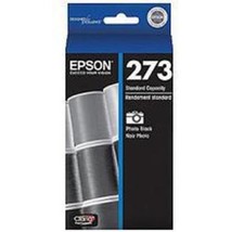 NEW Epson 273 Photo Black Ink Cartridge T273120 GENUINE  picture