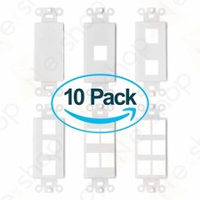 10x Nex Decora RJ45 Network Keystone Wall Plate Insert - 0 1 2 3 4 6 Port - Lot picture