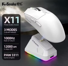 X11 Tri-Mode Gaming Mouse PAW3311,22000DPI,Magnetic Charging Dock picture