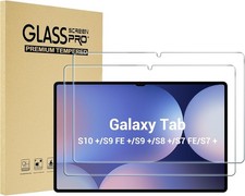 2 PCS Screen Protector for Galaxy Tab S10+ /S9 FE+ /S9+ /S8+/S7+/S7 FE 5G 12.4