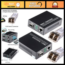 1.25G Bidi Gigabit Multi-Mode Fiber Ethernet Media Converter + 2 SFP Modules, 55 picture