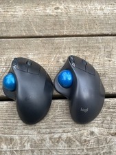 x2 Logitech M570 Wireless Trackball Mouse - NO DONGLE - UNTESTED - LOT OF 2 picture