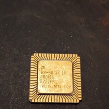 Intel 80186 R80186 Single-Core CPU 5.727MHz PGA Processor WP-90132 picture