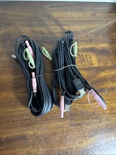 2x Startech 6FT 4-IN-1 USB Displayport KVM Switch Cable with Audio & Microphone picture