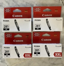 Lot of 4 Empty Virgin Genuine OEM Canon CLI-281 Ink Cartridges for Refill picture