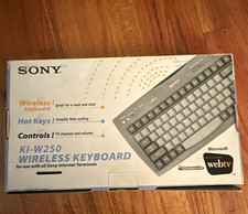 Sony KI-W250 Wireless Keyboard for WebTV, Gray Hot Keys QWERTY English picture