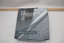UT Wire 5 ft. Cord Protector with 3-Channels, Dark Gray picture