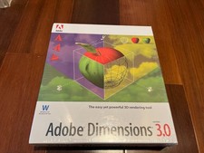 Adobe Dimensions 3.0 (NEW & SEALED) │ Vintage sofware for creating 3D artwork picture