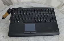 ADESSO AKB-410UB Slim Touch Mini USB Keyboard with Built in Touchpad SEE NOTES picture