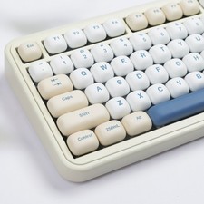 Cute Blue MOG Profile Soy Milk Dye Sublimation PBT Keycap Set Kawaii Keycaps picture