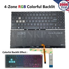 New US RGB Backlit Keyboard for MSI Katana 15 B12UDXK B12VEK/A15 AI B8VE/MS-1585 picture