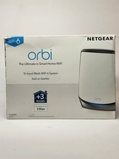 NETGEAR Orbi RBS850 Add-on Satellite AX6000 WiFi 6 Tri-Band Mesh (White) picture
