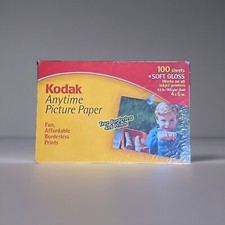 Kodak Photo Paper Anytime Picture Soft Gloss 4x6 100 Sheets Sealed New NIP picture