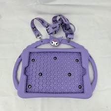 For Apple iPad 10.2 Kuromi Handle Silicon Soft Plus Lanyard Bracket TabletCase picture