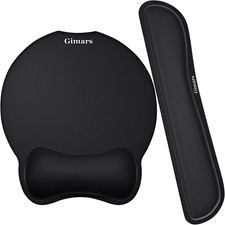 Gimars Upgrade Enlarge Superfine Fibre Soft Smooth Gel Ergonomic Mouse Pad Wrist picture