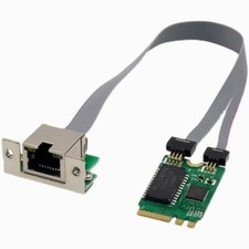 M.2 A+E To RJ45 RTL8111F Mini PCIE Gigabit Server Ethernet Network Card Adapter picture