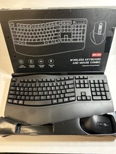 ULSOU EK39 Ergonomic Wireless Keyboard Mouse Combo Wrist Rest USB picture