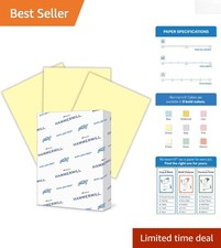 500 Sheets of 20 lb Canary Yellow Copy Paper,  Brightness & Smooth Finish picture