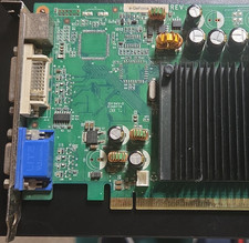 NVIDIA e-GeForce PCI Express Graphics Card VGA/DVI/SVIDEO with Heatsink picture