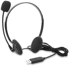 USB Headset Computer Headset with Noise Cancelling Microphone, Lightweight PC... picture
