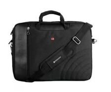 NWOT Wenger Swiss Army Gear Black Laptop Briefcase Carrying Messenger Bag Case picture