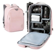 Compare @ $120 - NEW PINK BAGSMART Camera Backpack Purse Padded Case Woman picture