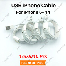 3/6FT USB Charger Cable Lot For iPhone 6 7 8 Plus X XR XS 11 12 13 14 Data Cord picture