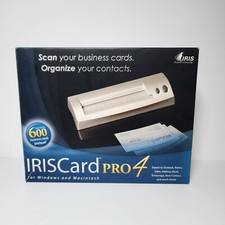 IRIS Card Pro 4 Business Card Scanner Scan 600 Buisness Cards Per Hour - Read Ds picture