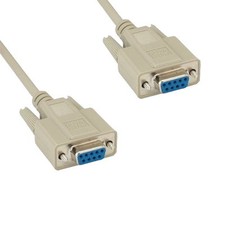 Lot 10 DB9 Null Modem Serial Cable Female Crossover 28AWG DTE PC Data trans comm picture
