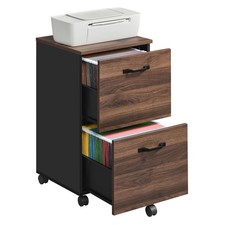 File Cabinet 2 Drawer Small Rolling Storage VASAGLE UOFC040WE01 Filing picture