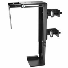 VIVO Adjustable Clamp-on Desk Leg PC Mount, Under Desk PC Mount, Computer Cas... picture