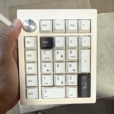 ZUOYA GMK26 26-Key Mechanical Numeric Keypad Tri-Mode USB-C, White Knob picture