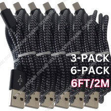 3/6Pack Fast Charger Cable Heavy Duty For iPhone 13 12 11 X XR 8 7 Charging Cord picture