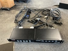 Star tech 4-Port DVI VGA Dual Monitor KVM Switch & Starview USB Switch w Cables picture