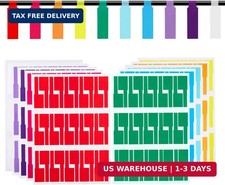 300PC Cable Labels 10 Colors Waterproof Wire Tags Self-Adhesive Cord Identificat picture